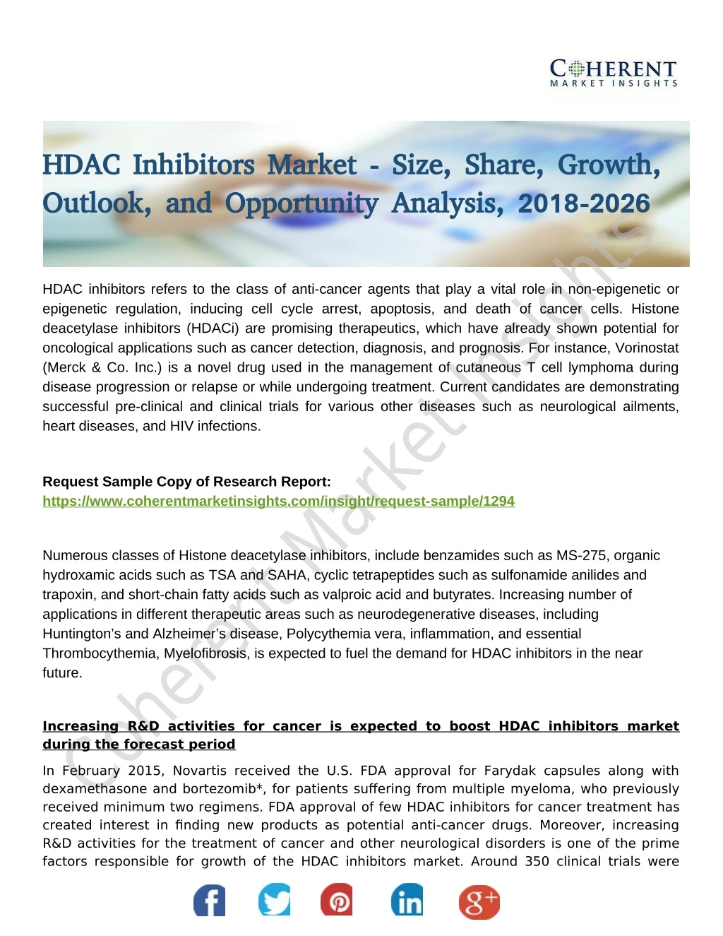 hdac inhibitors market size share growth hdac