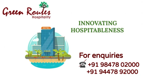 Hotel Consultant in Kerala | Hospitality Management Company | Hospitality Management Group | Hotel Consultancy Services