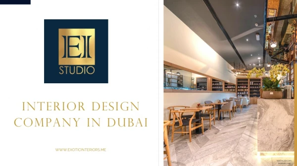 Successful Interior Design Company In Dubai - Exotic Interiors.