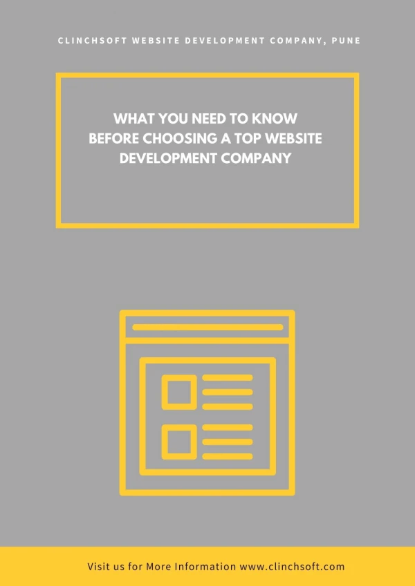 What You Need to Know Before Choosing a Top Website Development Company