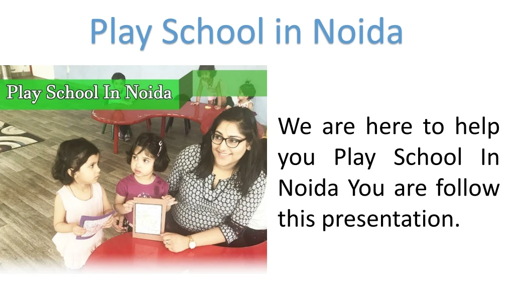 play school in noida
