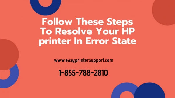 Resolve Your HP Printer In Error State With These Easy Steps