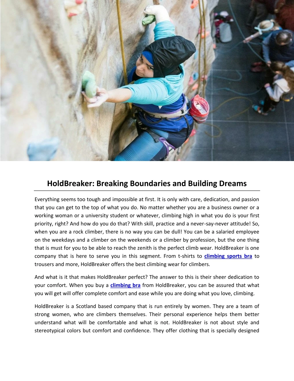 holdbreaker breaking boundaries and building