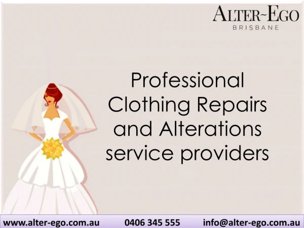 Professional Clothing Repairs and Alterations service providers
