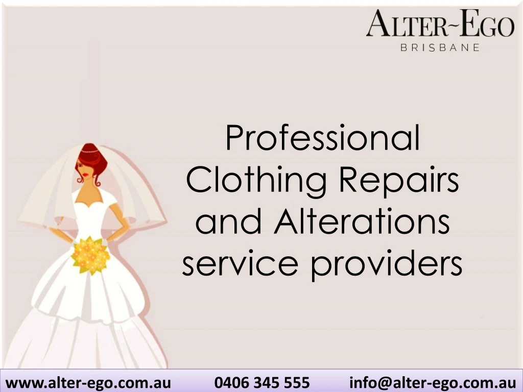 professional clothing repairs and alterations