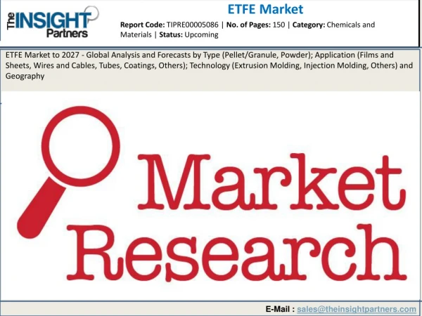 ETEF Market 2019 - Size, Top Manufacturers, Current Impact, and Industry Growth by 2027