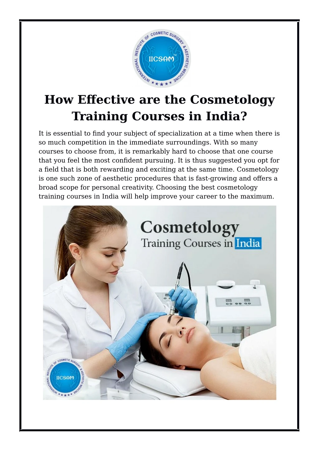 how effective are the cosmetology training