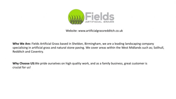 Artificial Grass Service in Solihull