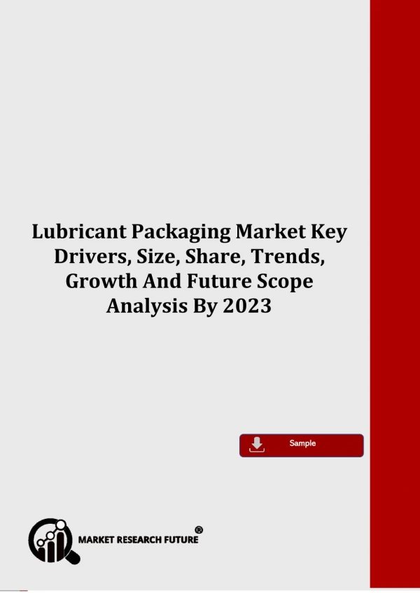 Lubricant Packaging Market Business Revenue, Future Scope, Market Trends, Key Players And Forecast To 2023