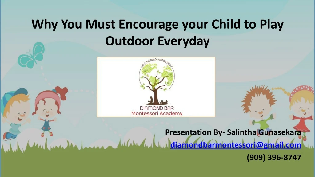 why you must encourage your child to play outdoor everyday