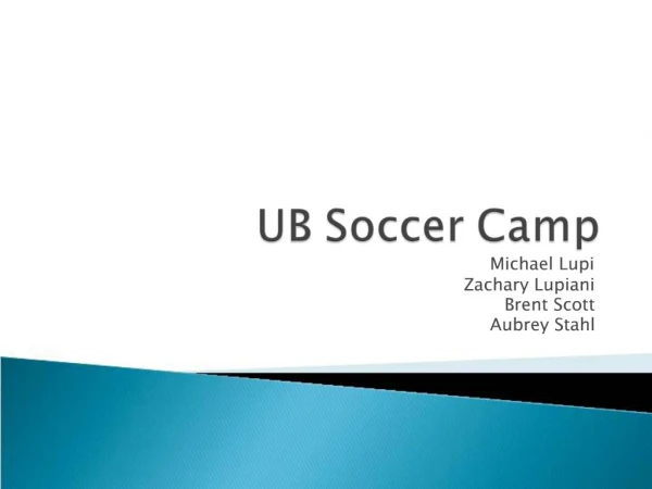 UB Soccer Camp