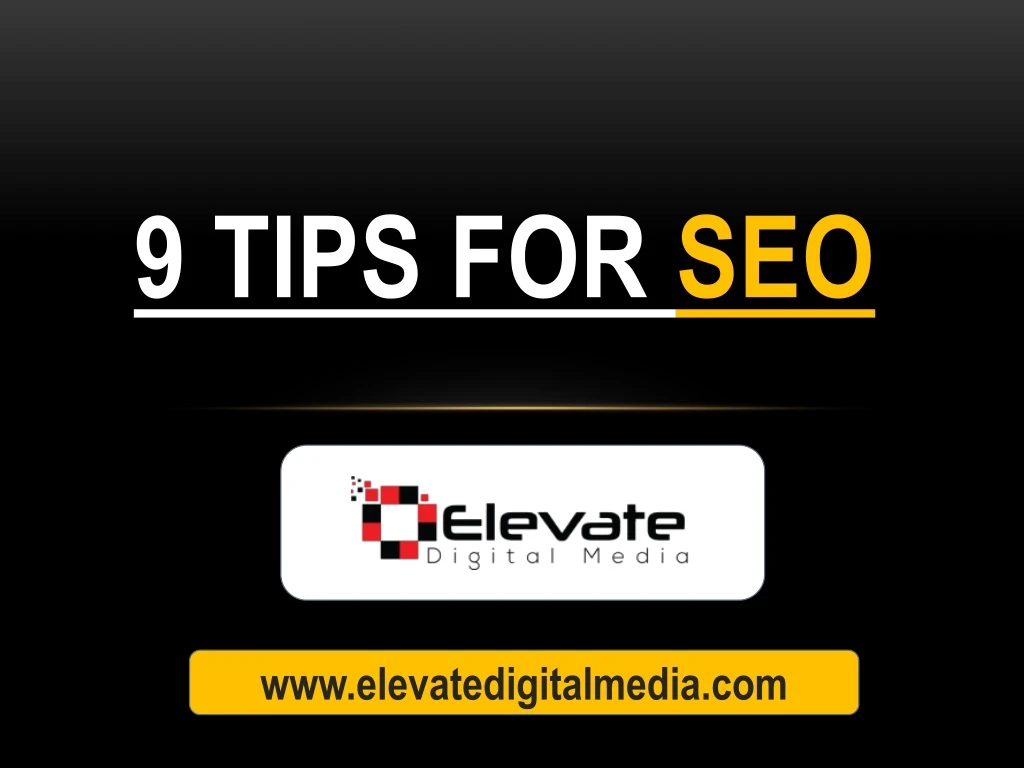 9 tips for seo
