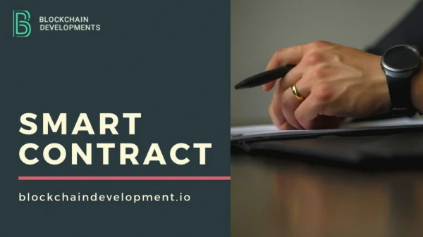 Smart Contract Development Company | Blockchain Developments