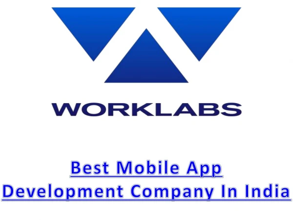 Best Mobile App Development company in India