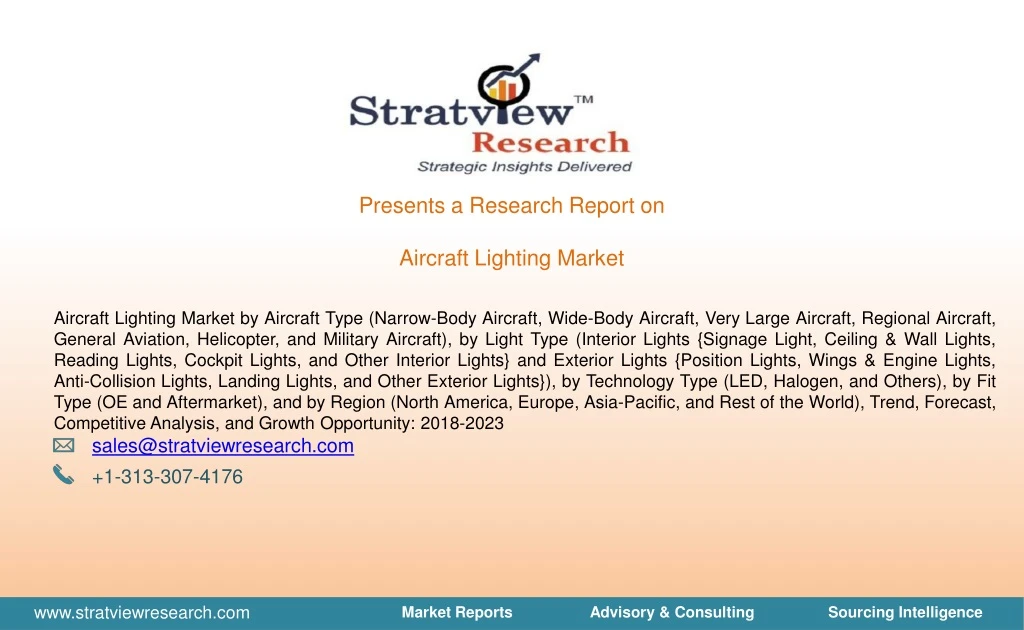 presents a research report on aircraft lighting