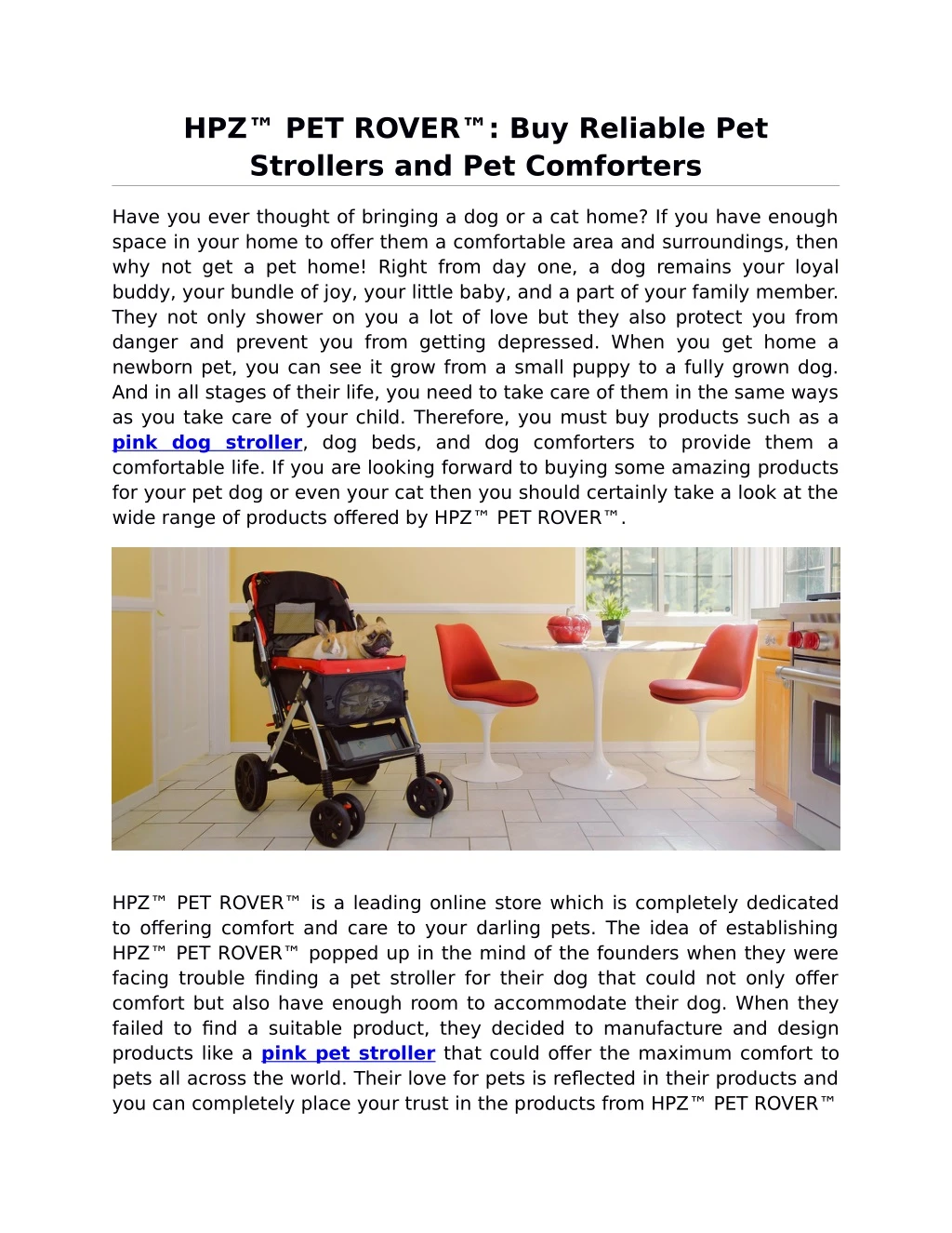hpz pet rover buy reliable pet strollers