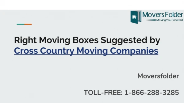 Pro Tips by Cross Country Moving Companies on Choosing Packing Boxes