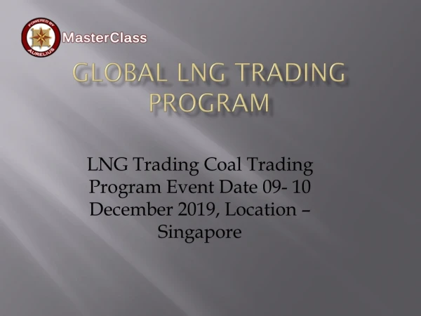 Global LNG Trading Program | LNG Trading in Asia