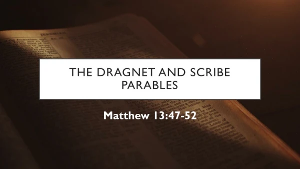 Sunday September 22, 2019 Sermon Slides -- Matthew 13:47-52