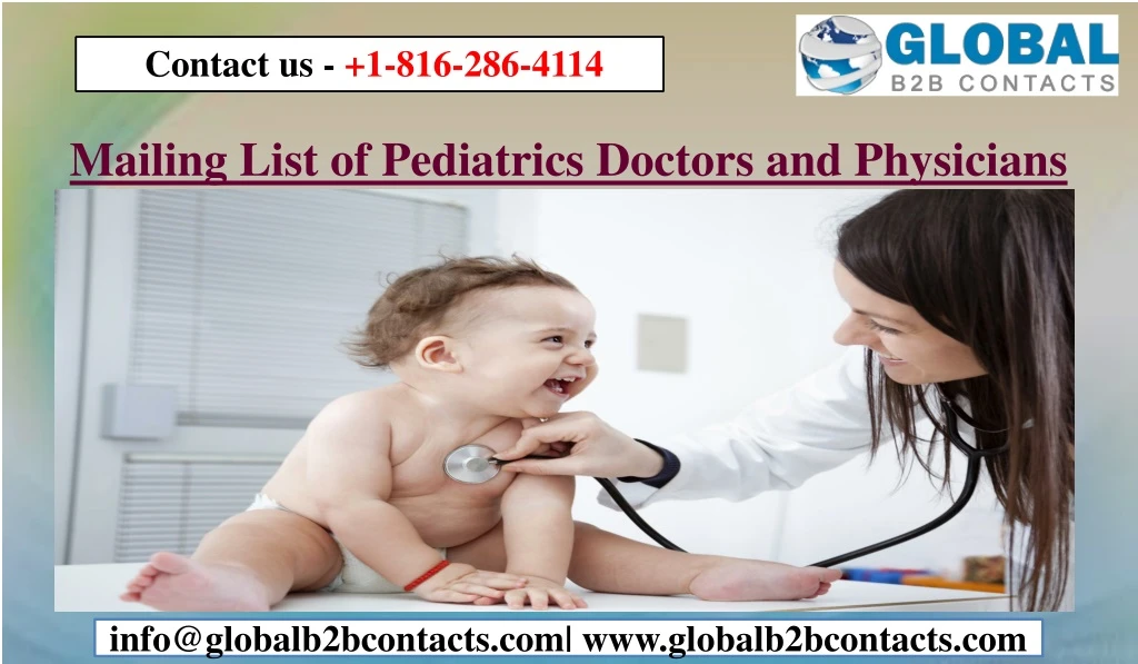 mailing list of pediatrics doctors and physicians