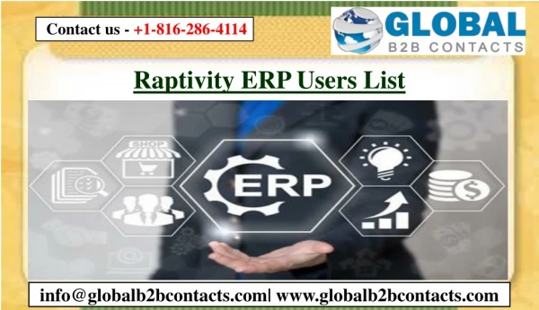 Raptivity ERP Users List