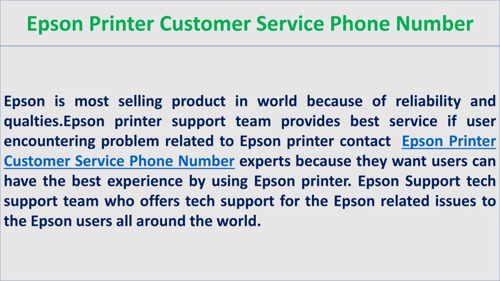 epson is most selling product in world because