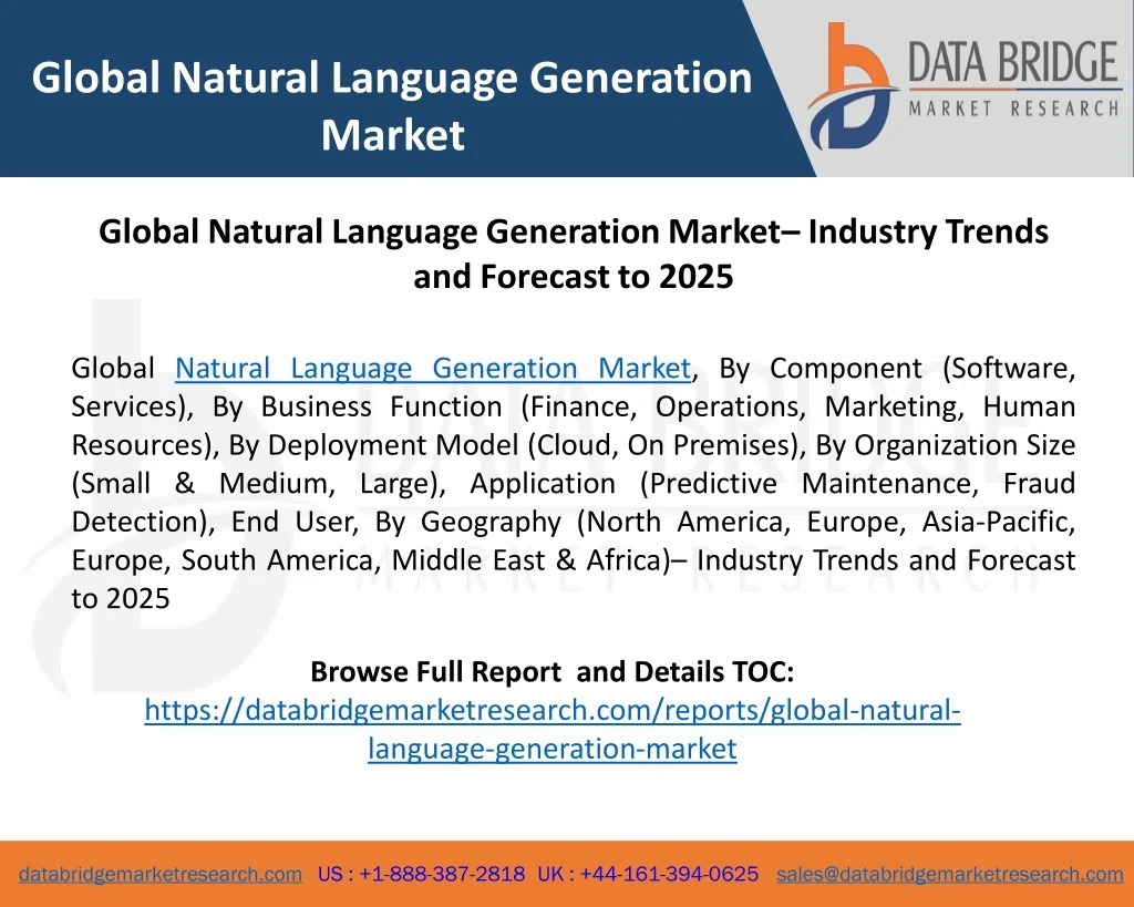 global natural language generation market