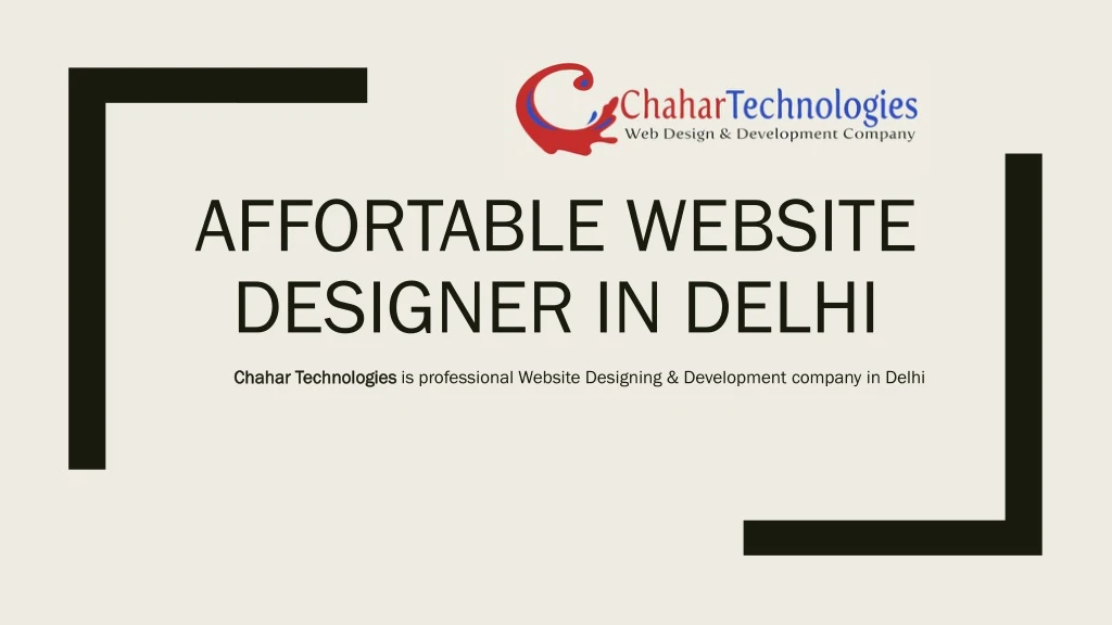 affortable website designer in delhi