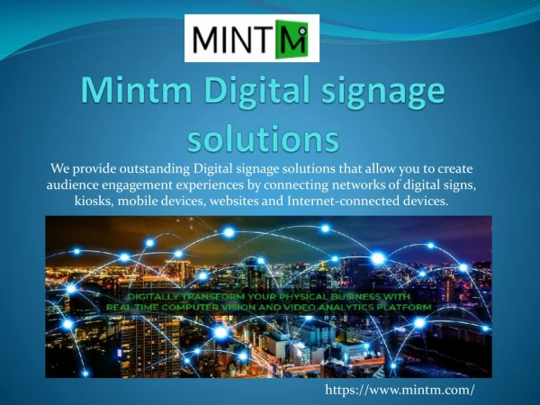 Mintm Digital signage solutions