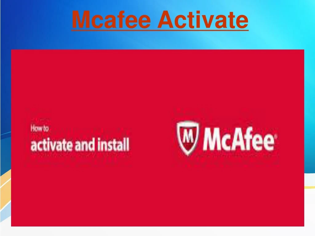 mcafee activate