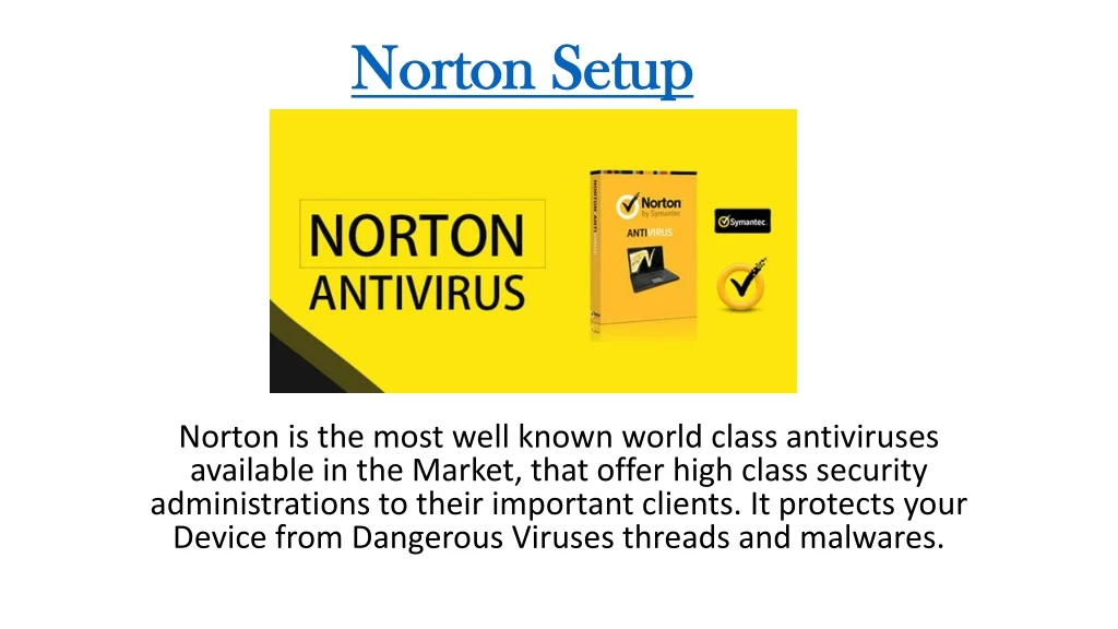 norton setup