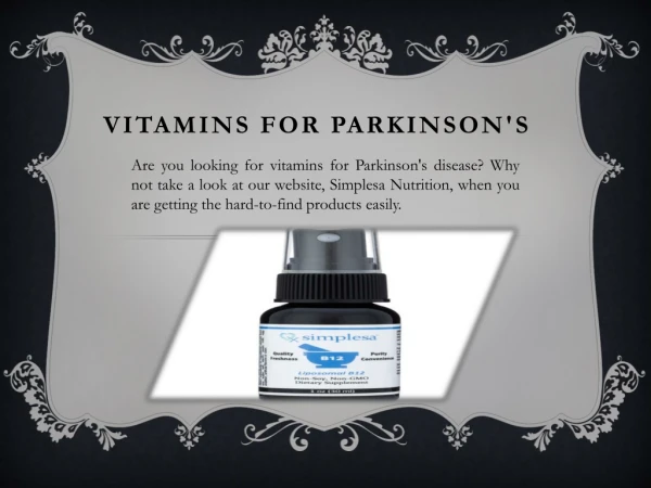 Best Supplements For Parkinsons