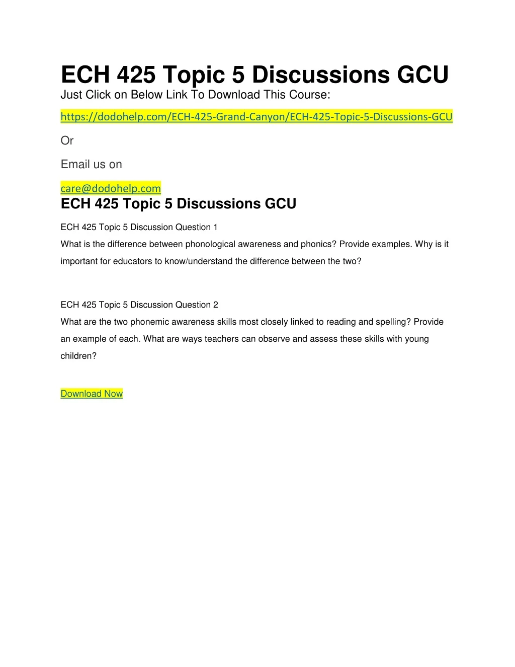 ech 425 topic 5 discussions gcu just click