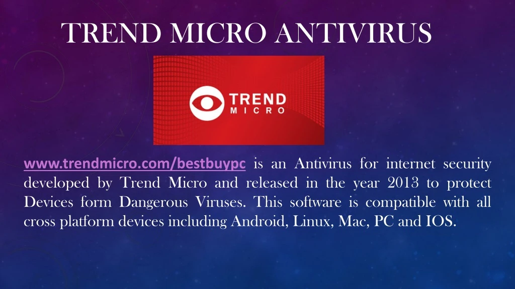 trend micro antivirus