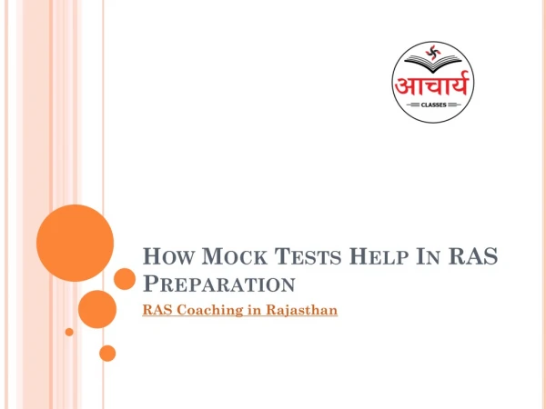 How Mock Tests Help In RAS Preparation