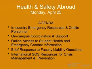 Health Safety Abroad - slide 1