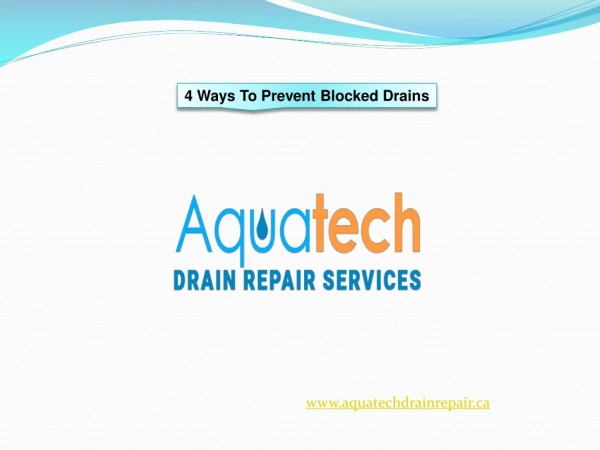 4 Ways To Prevent Blocked Drains