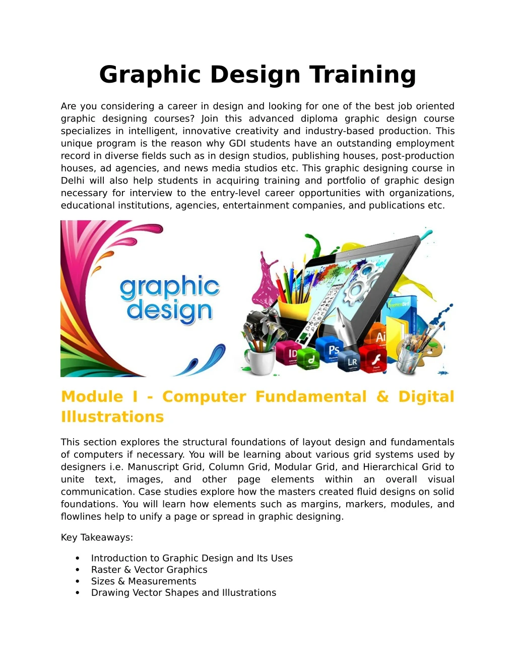 graphic design training