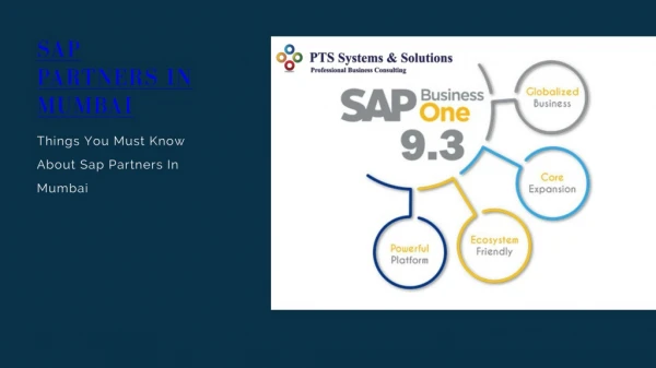 Things You Must Know About Sap Partners In Mumbai