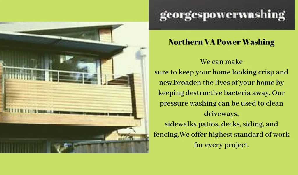 northern va power washing we can make sure