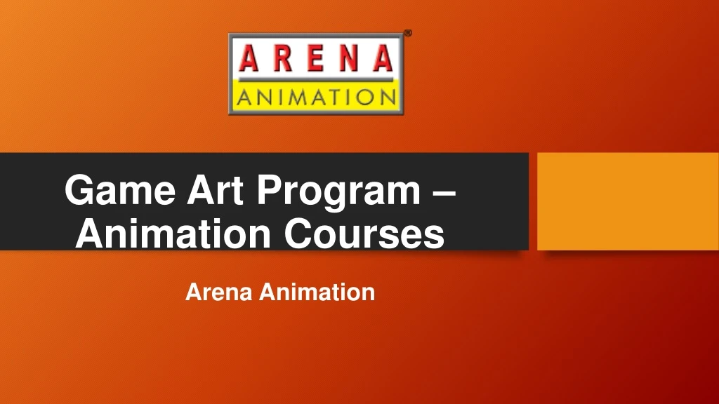 game art program animation courses