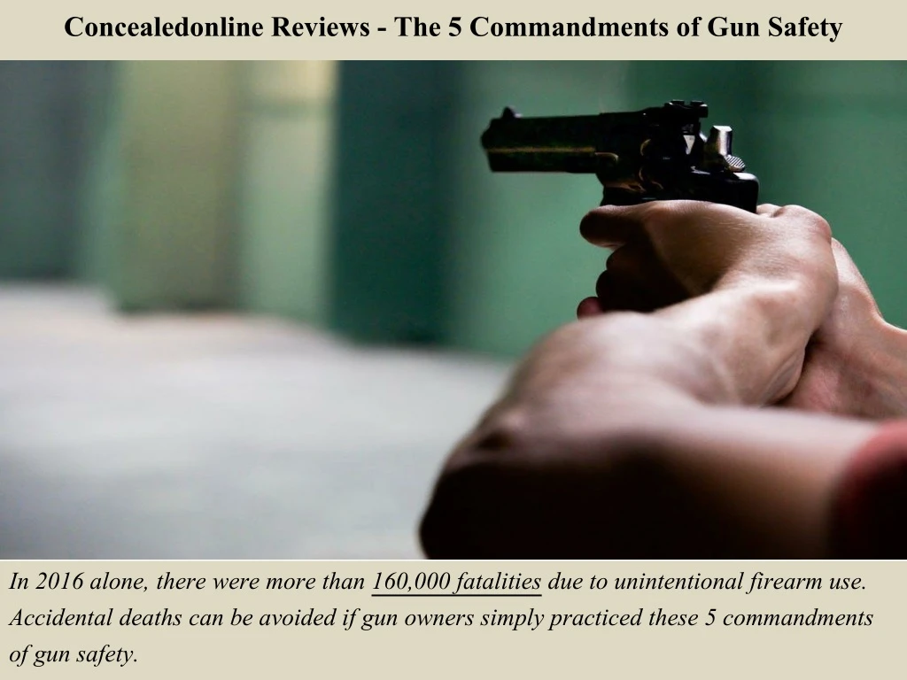 concealedonline reviews the 5 commandments of gun safety