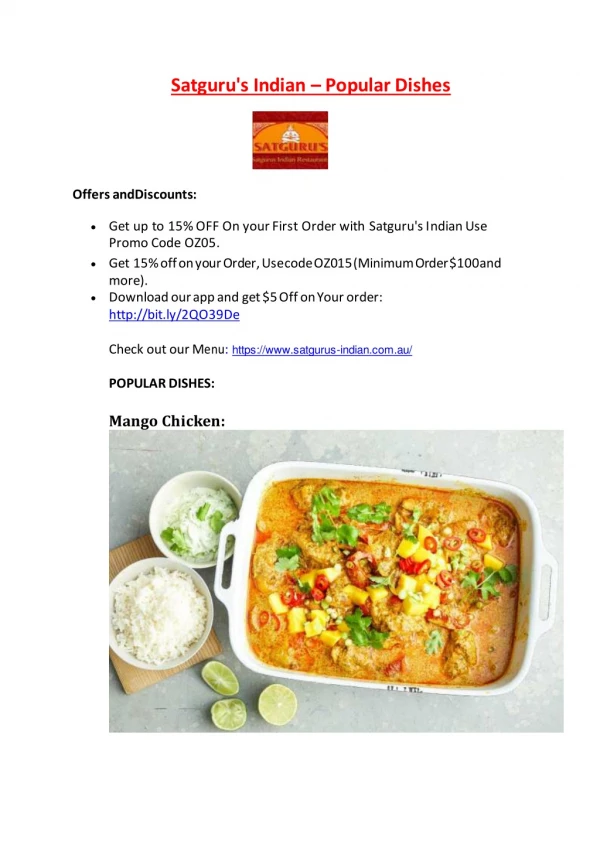 Satguru's Indian Restaurant Balwyn North, Melbourne VIC – 10% off – Indian food delivery Balwyn North