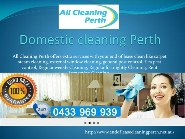 Domestic cleaning Perth