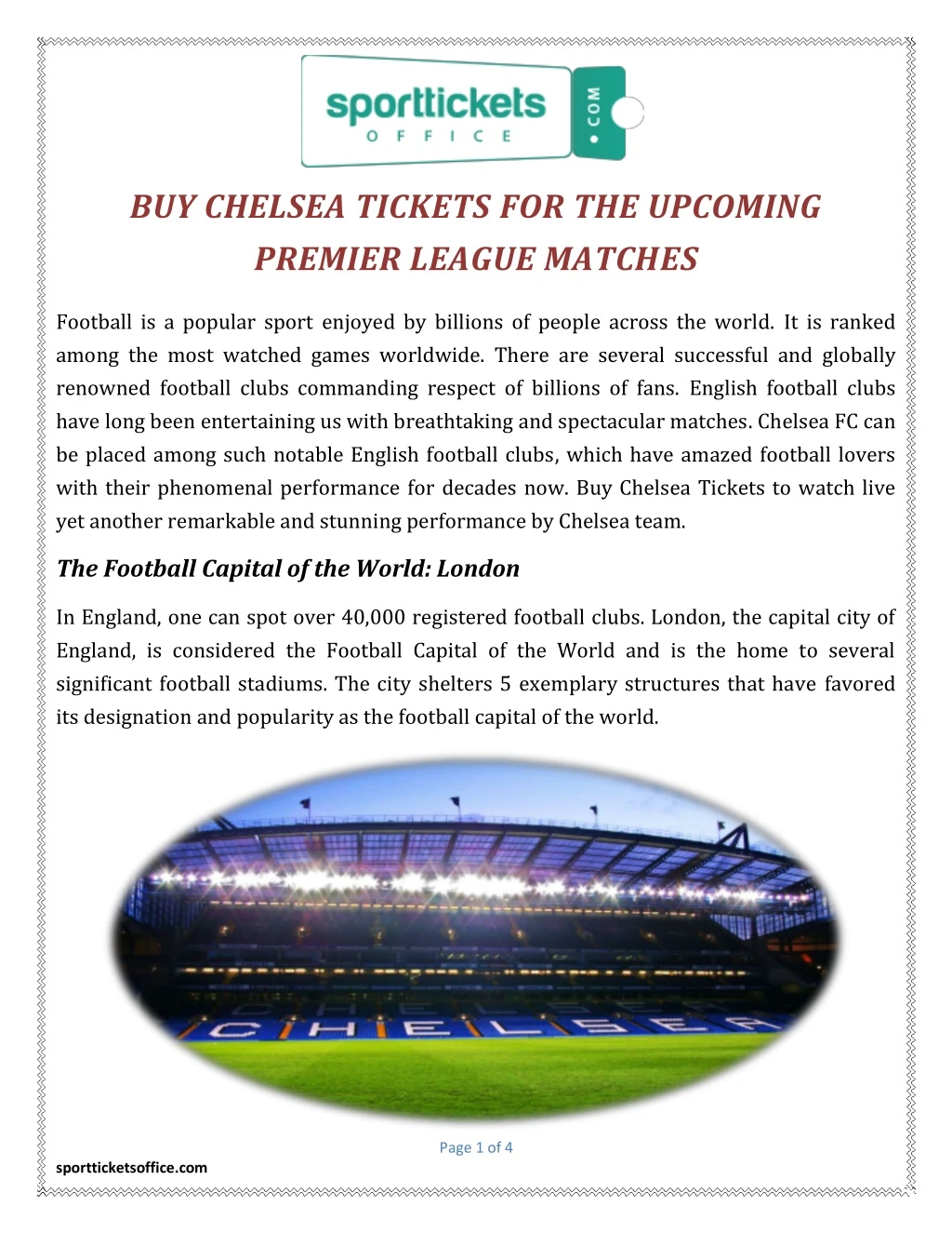 buy chelsea tickets for the upcoming premier