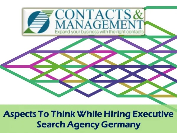 Aspects To Think While Hiring Executive Search Agency Germany