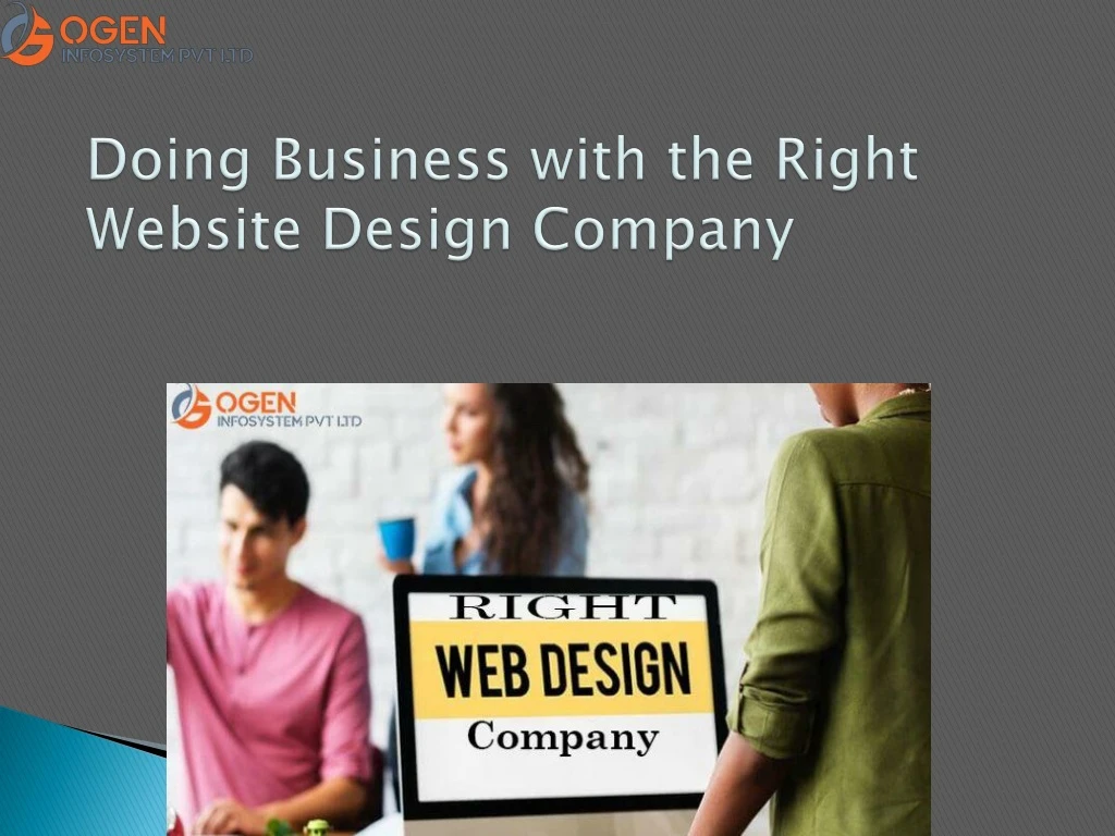 doing business with the right website design company