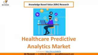 Healthcare Predictive Analytics Market Size- KBV Research - slide 1
