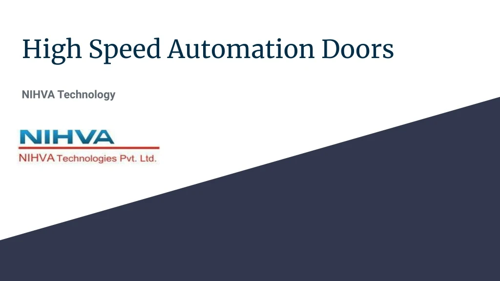 high speed automation doors