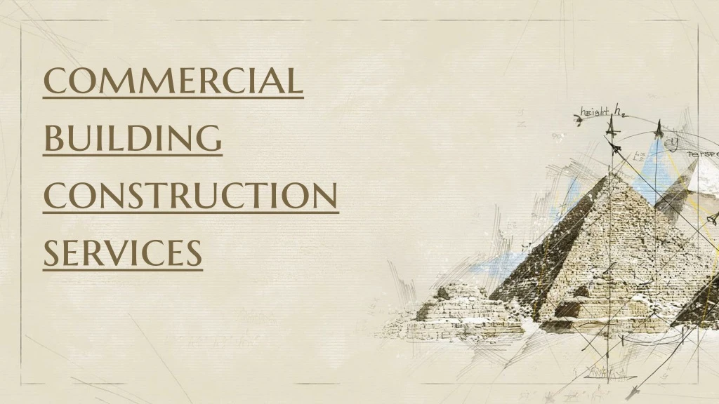 commercial building construction services